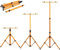 HYGRAD® Floodlight Tripod Stand, Twin Head -Could Mount 1 to 2 Lights, Portable Telescopic Outdoor Lamp Stand 160cm