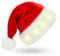 LED Weihnachtsmütze, Erwachsene Weihnachtsmütze Rot, Nikolausmütze mit leuchtendem, Santa Mütze Nikolaus Dicker Fellrand aus Plüsch Weihnachtsmützen für Weihnachten Neujahr festliche Feiertagsparty