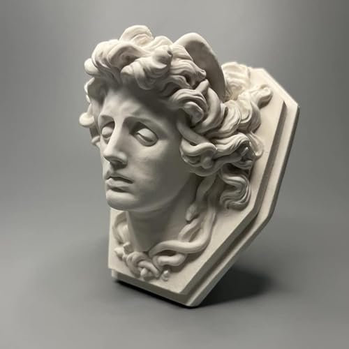 EASCHEER Griechische Mythologie, Kopf der Medusa, 10,9 cm, griechische Götter Statue