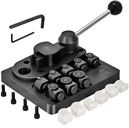 TIRYIUOU Ring Bender Tool, Ring Maker Kit with Nylon Dies, Spoon Earring Bending Machine for Jewelry Making