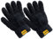 ShinyChiefs Detail WASH MITT Double - Mikrofaser Auto Waschhandschuh 5 Finger für schonende und kratzerfreie Autowäsche - Detail Waschhandschuh für schwer zugängliche Stellen, 12x20,5cm, schwarz