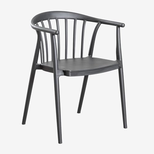 SKLUM 4er-Pack stapelbare Gartenstühle Ivor mit Armlehnen -