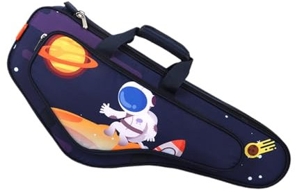 Dickly Saxophonkoffer Saxophon-Gigbag-Rucksack Leichte Altsaxophon-Tasche Saxophon-Tragetasche für Altsaxophon-Einbauten, Navy blau