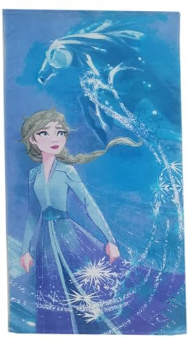 Theonoi Kinder Handtuch Badetuch Strandtuch Duschtuch für Mädchen und Jungen 100% Baumwolle 70x140 cm (Frozen Pferd)