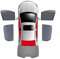 FELEA Auto Seitenfenster Sonnenschutz für VW Tiguan 2007-2016,Front Heck PrivatsphäRe Atmungsaktives Sonnenblende Auto Accessories,F