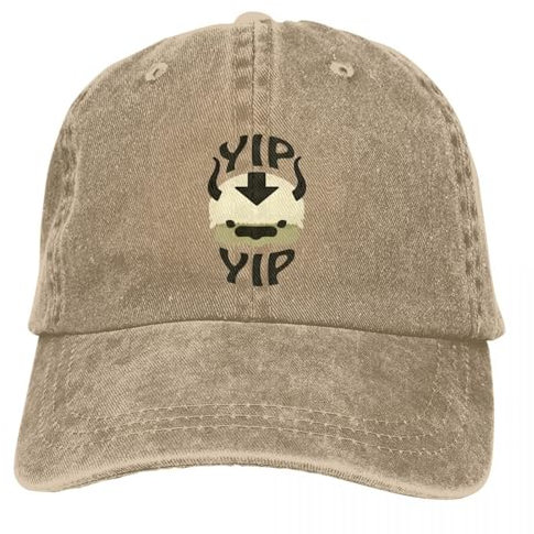 YCYLYLYC Männer Frauen casual YIP APPA! Avatar-Baseballmütze für Männer und Frauen getragene Mütze gewaschen verstellbar für Aktivitäten im Freien