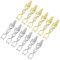 Anneome 12pcs Necklace Extender Locking Extender Extension Chainsaw Extender Clasp Buckles Necklace Extender Extension Tools Extender Lock Rhinestone