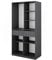 Vicco Kleiderschrank Elmo, Flügeltürenschrank, Anthrazit, 100 x 200 cm mit 2 Schubladen