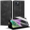 Handyhülle für iPhone 14 Hülle,Premium Lederhülle für iPhone 14 [Mit 1 Stück Panzer Schutz Glas] Magnet Kartenfach Klapphülle Schutzhülle für iPhone 14,Schwarz