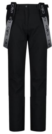 CMP Salopette Donna da Sci in Softshell, 34W4326 (Nero, L)