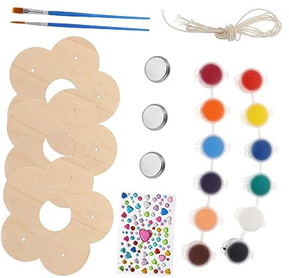 ERINGOGO 9stücke Teiliges Vogelhaus Aus Holz Unvollendete Vogel Futterstation Zum Basteln Und Bemalen Für Kreatives Holzspielzeug Für Bastelprojekte Und Aktivitäten