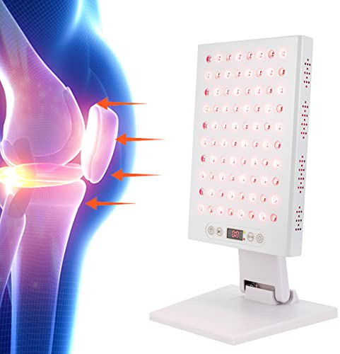 Infrarotlampe, rotes Lichtpanel, 80 LEDs, Therapielampe, rotes Licht, 3 einstellbare Helligkeit, Timer-Funktion, zur Linderung von Muskel- und Gelenkschmerzen