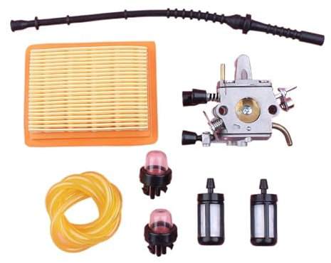Carburetor Air Fuel Filter Line for Stihl FS120 FS200 FS020 FS202 FS250 for Trimmer Spare Part Carb Primer Bulb Kit