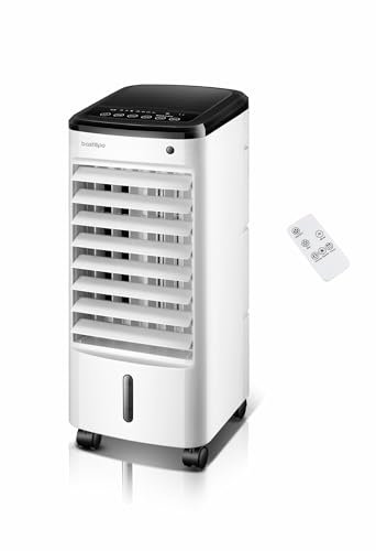 Bastilipo - Climatizador evaporativo Formentor RC, control digital, mando a distancia, consumo 65W, deposito de 3.5L, temporizador.