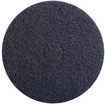 Abtec 406mm (16) Floor Cleaning Buffer Pads, Pack of 5, Black Super Strip, Textile, Non Woven, Fine Grit, Compatible with Wood, Stone, Ceramic, Concrete, Floor Buffer Pads