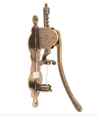 CRUCCOLINI Sacacorchos de latón de pared con soporte