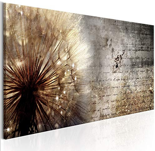 decomonkey Bilder Pusteblume Blumen 120x40 cm 1 Teilig Leinwandbilder Bild auf Leinwand Vlies Wandbild Kunstdruck Wanddeko Wand Wohnzimmer Wanddekoration Deko Wanddeko Abstrakt