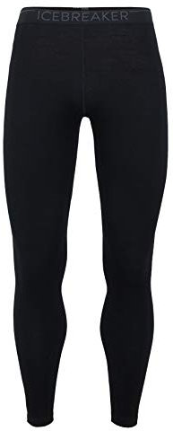 Icebreaker Herren Funktionshose 260 Tech Leggings, Black/Monsoon, M, 104373001M