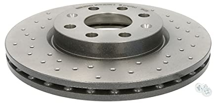 2x BREMSSCHEIBE BREMBO XTRA LINE GELOCHT/INNENBEL Ø 257 MM VORNE Vorne von Brembo (Set09.5843.3X) Bremsanlage Bremsscheibenset, Scheibenbremse, Satz, Bremsscheibensatz
