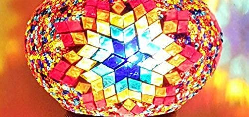 Abat-jour de rechange en verre coloré fait à la main turque marocaine (GLA13_MC7_Shade_ONLY)