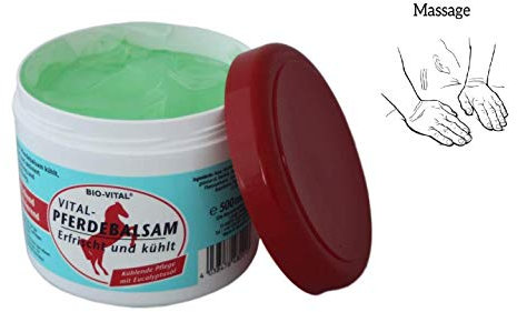 500ml Pferdesalbe kühlende,Sportmassagen, für Anti-Cellulite, Massagesalbe, Kühlgel, Sportgel, Kühlsalbe, Pferdebalsam mit Eucalyptusöl