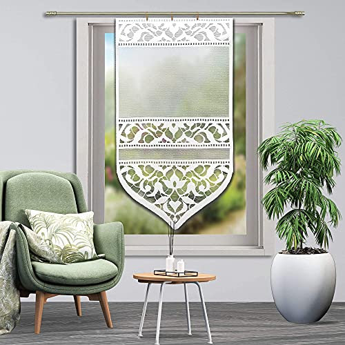 NEUHEIT Exklusive Vorhänge Fertiggardine Viele Größen Jacquard Set mit Muster (G 669 65x140)