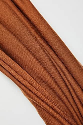 Tencel-Stoff mit Schlaufenrücken, French Terry, Stretch-Strickstoff, Pekannusfarben, Meterware