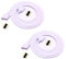 LitaElek 2pcs 2m 6.6ft RGB LED Strip Extension Cable 4 Pin LED Tape Extension Cord LED Ribbon Extension Wire LED Band Extender Quick Connector Cable for SMD 5050 3528 2835 RGB LED Strip Light, White