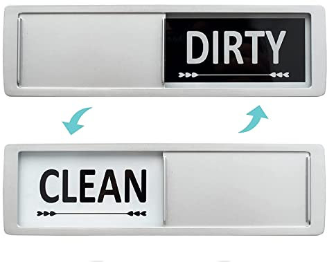 Kiuiom Magnet Lave-Vaisselle,Indicateur Lave-Vaisselle,Aimant Lave-Vaisselle,Signe Propre et Sale Panneau Magnétique Lave-Vaisselle Aimant Propre Sale Aimant Clean Dirty (Flèche Coeur)