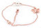 Kaguyo 14k Rose gold plated Stainless Steel pearl clover Infinity link charm Bracelet for women girls, friendship birthday gift (pearl clove bracelets)