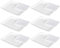 Acan - Pack de 9 Bandejas con blonda Rectangular - Especial para Fiestas o Celebraciones - 22 x 28 cm - Material reciclable - Blanco