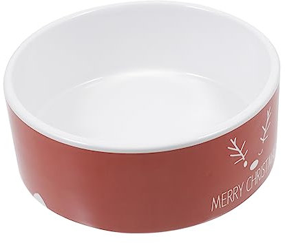 FRCOLOR 3 STK Keramikschale Weihnachtsnapf Für Tierfutter Hundenäpfe Aus Keramik Weihnachts-tränke Für Haustiere Weihnachtsnapf Für Haustiere Wassernapf Für Hunde Lebensmittel Geschirr