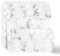 MOONFUN Long Hexagon Peel and Stick Tiles Backsplash,10 Sheets 3D Self Adhesive Wall Tile Back Splash 12 x 12 Inch for Kitchen,Bathroom(White Marble)