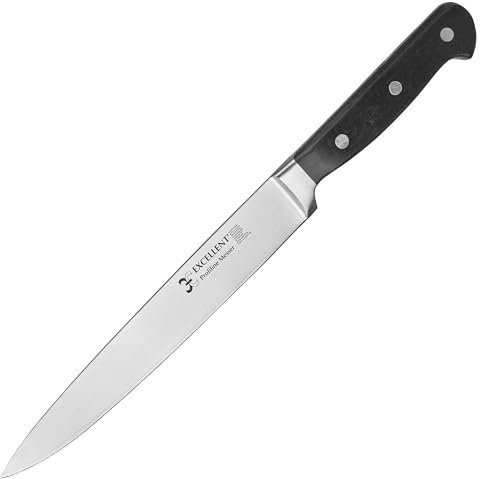 Shehadeh - Fleischmesser - Kochmesser - Chefmesser - Klingenlänge 20 cm - Allzweckmesser - Ultra scharf mit ergonomischem rutschfestem Griff - Aus hochwertigem gehärtetem Carbon Edelstahl