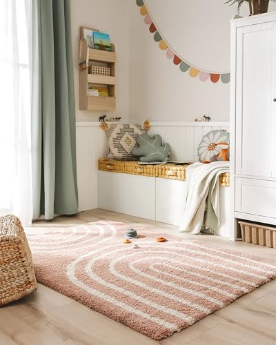 benuta Lytte Kinderteppich Gobi - Rosa 160x230 cm - Kunstfaser - Rechteckig & im Style: Kindermotive, Scandi Living - Pflegeleicht für Kinderzimmer, Wohnzimmer, Schlafzimmer