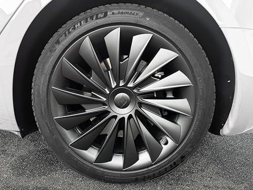Luxyline Radkappen Turbine 18 Zoll Mattschwarz für Tesla Model 3 Highland (nach 09/2024)