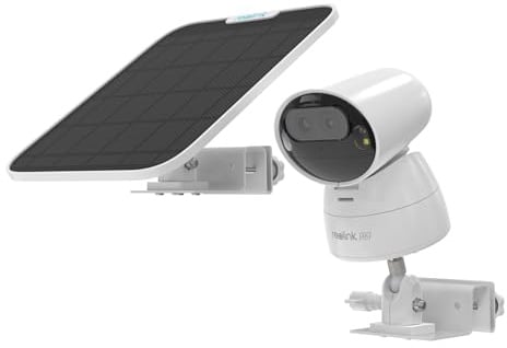 Koroao Support de montage de gouttière pour caméra de sécurité REOLINK Argus Track, panneau solaire PTZ 4K (1 pièce, blanc)