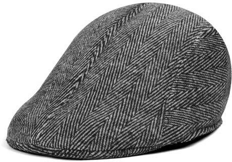 ACWOO Schiebermütze Barret Flat Cap Schirmmütze, Barett Cap Herren, Gatsby Schirmmütze Newsboy Flat Cap Baskenmütze, Kostüm Accessoires für Frühling Herbst Winter