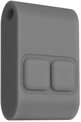 Candeo Kinetic Silicon Fob - 2 Button, Grey | RF Receiver Modules | Eco Friendly | Battery Free | Wireless Control | Versatile 2 Way System | Kinetic Push Button | Portable Home Control