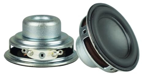 SPONGL 2Pcs 45mm 4Ohm 8W Altoparlanti Portatili 1.7 16 Core Piccolo Gamma Completa Gomma Laterale Interna Magnetica Sostituzione