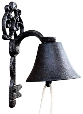 Türklingel, ländlich, Retro, nostalgisch, handgekurbelt, Garten, Gusseisen-Türklingel, schmiedeeiserne Handkurbelklingel, Haus Anhänger