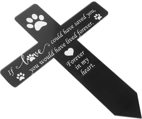 Happyyami Pet Gedenkpfahl Mit Persönlicher Gravur Wetterfeste Gedenktafel Für Haustiere Im Garten Stilvolle Grabmarkierung Für Liebevolle Erinnerungen An Ihren Hund Für Friedhöfe Und