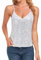 MINTLIMIT Damen Pailletten Oberteil Ärmellos Glitzer Shirt V-Ausschnitt Camisole Bluse Party Cocktail Oberteile, Silber