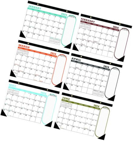 Generisch Englischer Wandkalender 2024 Büro-Hängekalender großer Wandkalender täglich tischkalender kalender schreibtisch Kalender zum Aufhängen für den Haushalt Planungskalender Papier