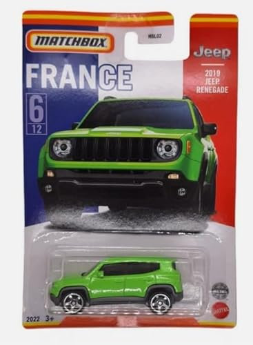 Matchbox 2019 Jeep Renegade Stars of France Best of France 6/12