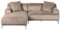 Ecksofa Cord hell braun 3-Sitzer rechtsseitig Stenum