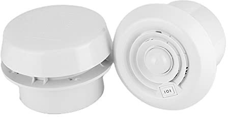 Acouto RV Fanrv Toit Ventce 12V Ventilateur de Toit 4000r / Min Ventilation de Plafond LED Palette Round pour les Campeurs Van Remorque Voyage en Camping-car