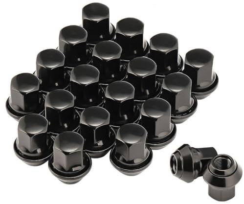 GEAREVER 20 Radmuttern M12x1,5 19mm Fit für Ford Focus Fiesta | Sechskantbolzen, Radbolzen, C-Max Mondeo Transit und mehr, geschlossen, Aluminium, korrosionsbeständig, 20 Stück, SW19