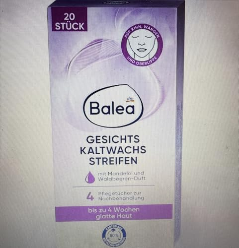 Balea Kaltwachsstreifen Gesicht, 20 St
