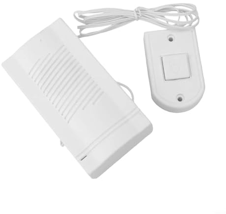 Niceminiwall Wired Electronic Doorbell with Ding Dong Chime, Energy Efficient Design, Clear Sound, Long Lasting Plastic Housing, Easy Installation, Battery Operated, Ideal for